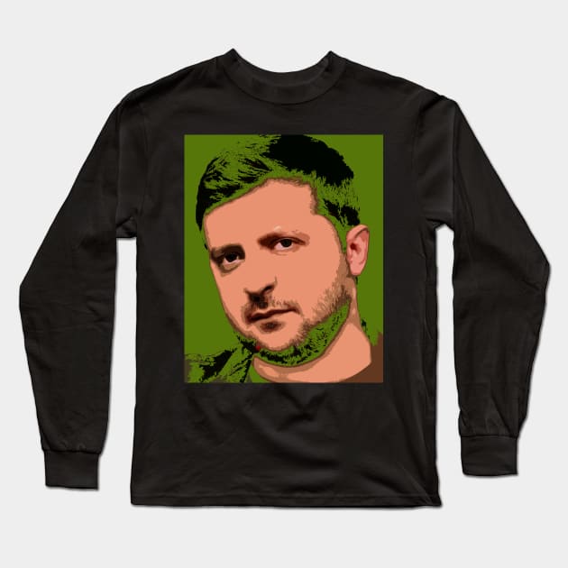 volodymyr zelensky Long Sleeve T-Shirt by oryan80